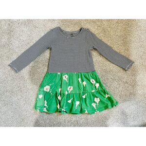 Tea Collection - Floral Tiered Skirted Twirl Dress - Size 4